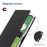 VILI K Series Stand Wallet Phone Cover for Google Pixel 7 5G, Double Magnetic Clasp PU Leather Shockproof Case - Black - 4