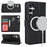 For Samsung Galaxy S24 Wallet Magnetic Case Anti-Drop Detachable PU Leather Phone Cover - Black - 1