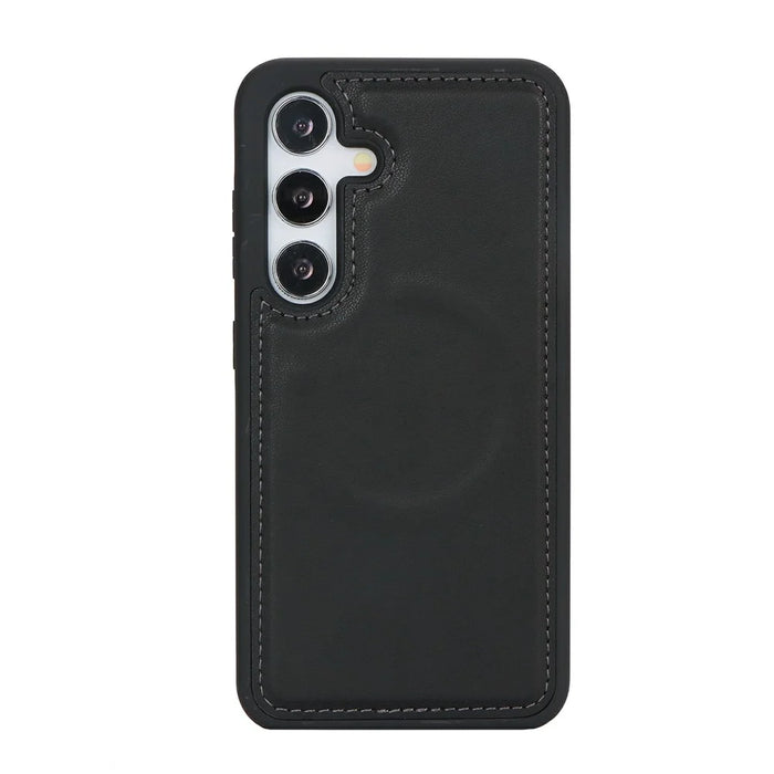 For Samsung Galaxy S24 Wallet Magnetic Case Anti-Drop Detachable PU Leather Phone Cover - Black - 5