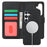 For Samsung Galaxy S24 Wallet Magnetic Case Anti-Drop Detachable PU Leather Phone Cover - Black - 6