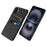 For iPhone 17 Case Cloth + Hard PC Phone Cover with Dual Card Slots - Black - 1