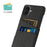 For iPhone 17 Case Cloth + Hard PC Phone Cover with Dual Card Slots - Black - 2