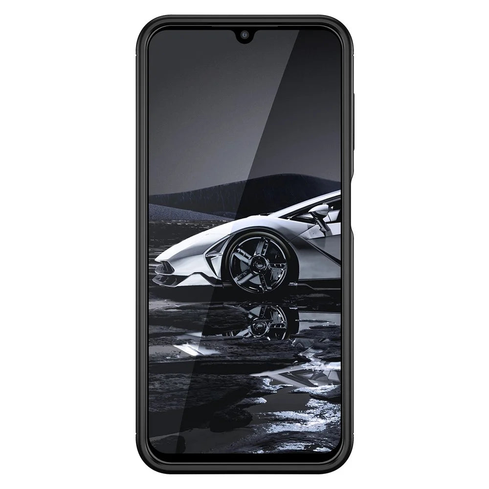 For Samsung Galaxy A14 5G / 4G Carbon Fiber Texture TPU Phone Back Case Drop-proof Anti-scratch Cover - Black - 4