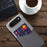 For iPhone Air Case PU Leather Cloth Texture Hard PC Phone Cover with Card Holder - Grey - 4