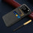 For iPhone 18 Pro / 17 Pro Case Cloth + Hard PC Phone Cover with Dual Card Slots - Black - 5