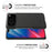 For iPhone 18 Pro Max / 17 Pro Max Phone Case Cloth Texture Anti-Scratch Protective PC Back Cover - Black - 3