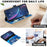 For Samsung Galaxy S25 Edge Case Wallet Stand Pattern Printing Phone Leather Cover - Golden Butterflies - 4