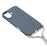 For iPhone 17 Case Soft TPU Fiber Lining Phone Cover with Shoulder Strap - Lavender Grey - 3