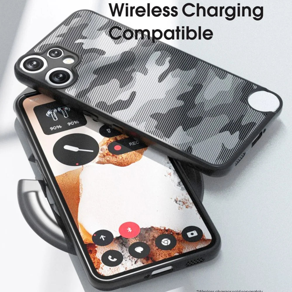 IBMRS For Nothing CMF Phone 2 Pro Case Soft TPU Frame Hard PC Back Anti-Fall Phone Cover - Grid Camouflage - 5