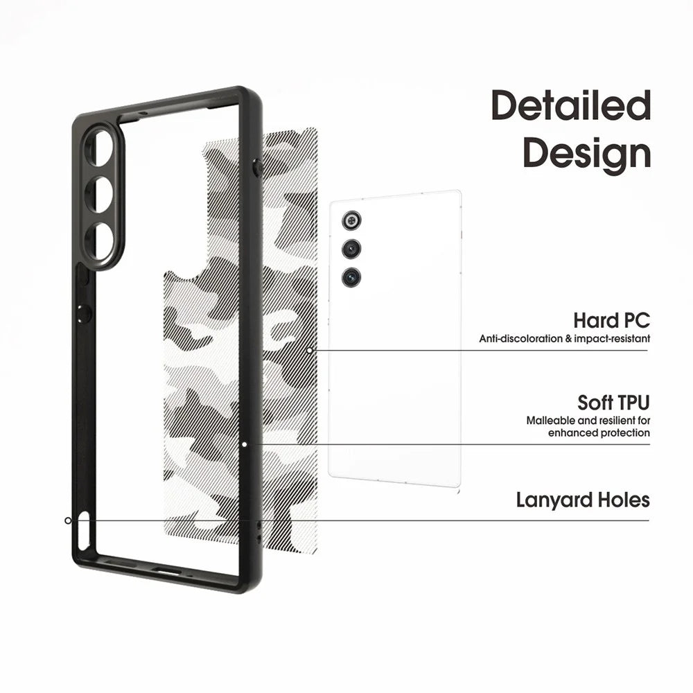 IBMRS For ZTE nubia Redmagic 10 Air 5G Case Soft TPU Frame Hard PC Back Anti-Fall Phone Cover - Grid Camouflage - 6