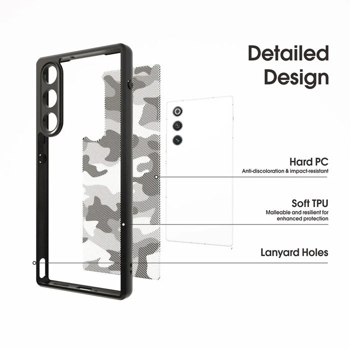 IBMRS For ZTE nubia Redmagic 10 Air 5G Case Soft TPU Frame Hard PC Back Anti-Fall Phone Cover - Grid Camouflage - 6