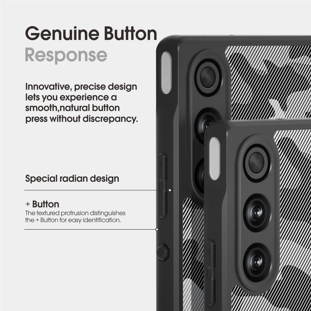 IBMRS For ZTE nubia Redmagic 10 Air 5G Case Soft TPU Frame Hard PC Back Anti-Fall Phone Cover - Grid Camouflage - 7