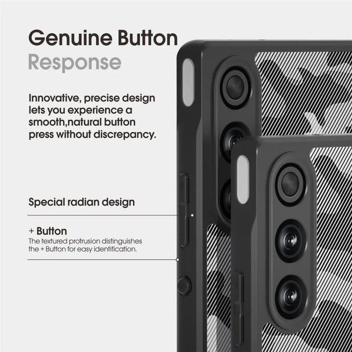 IBMRS For ZTE nubia Redmagic 10 Air 5G Case Soft TPU Frame Hard PC Back Anti-Fall Phone Cover - Grid Camouflage - 7