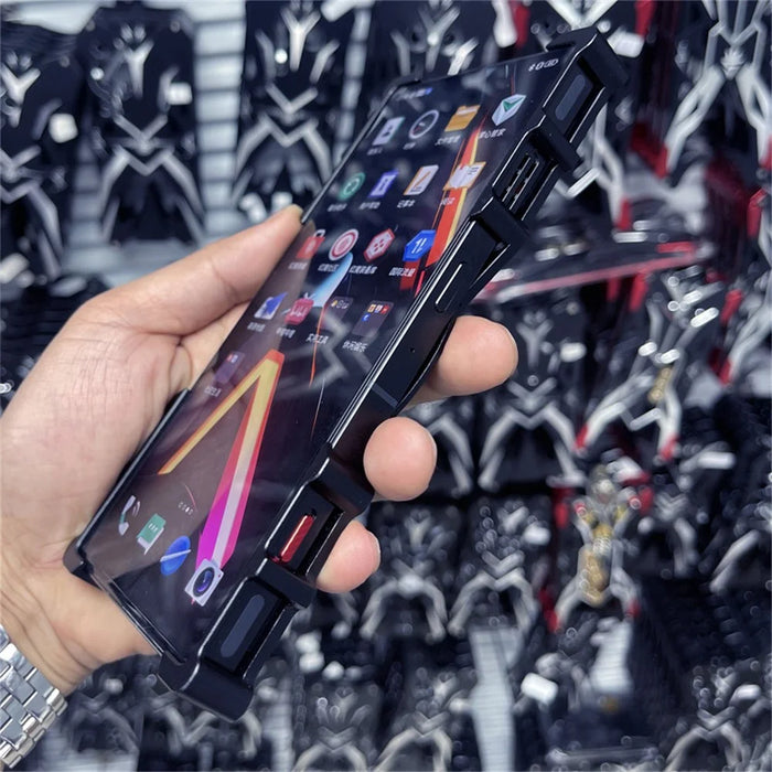 Bumper Case For Samsung Galaxy S25 / S24 / S23 , Kickstand Aluminum Alloy Magnetic Phone Cover with Wrist Strap - Black - 3
