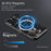 For iPhone 16 Pro Max Magnetic Case Large Texture Aramid Fiber + TPU Phone Cover - Black - 4