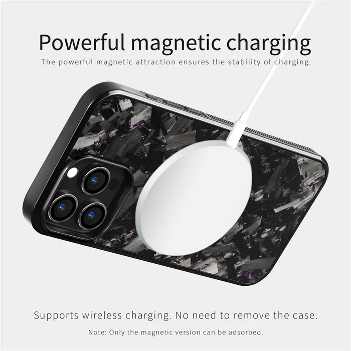 For iPhone 16 Pro Max Magnetic Case Large Texture Aramid Fiber + TPU Phone Cover - Black - 6