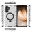 For Samsung Galaxy A36 5G Magnetic Case with Kickstand PC + TPU Phone Cover - Transparent - 4