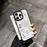 For iPhone 16 Pro Max Clear Phone Case TPU Back Cover with 3D Pattern Sticker - Transparent Black - 2
