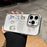 For iPhone 15 Pro Clear Phone Case TPU Back Cover with 3D Pattern Sticker - Transparent - 1