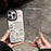 For iPhone 15 Pro Clear Phone Case TPU Back Cover with 3D Pattern Sticker - Transparent - 2