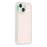 For iPhone 15 Case Rhinestone Edge Glitter Back TPU + PC IMD Phone Cover - Glitter Light Pink - 1