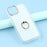 For iPhone 14 / 13 Case with Ring Kickstand Rhinestone Edge TPU + PC IMD Phone Cover - Glitter White - 6