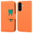 For Samsung Galaxy A56 5G Case Cartoon Pattern Wallet Leather Phone Cover - Orange - 1