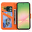 For Samsung Galaxy A56 5G Case Cartoon Pattern Wallet Leather Phone Cover - Orange - 2