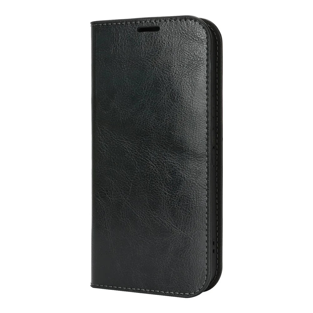 For Google Pixel 10 / 10 Pro Case Crazy Horse Texture Split Leather Wallet Phone Cover - Black - 7