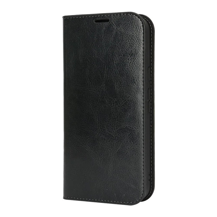 For Google Pixel 10 Pro XL Case Crazy Horse Texture Split Leather Wallet Phone Cover - Black - 7