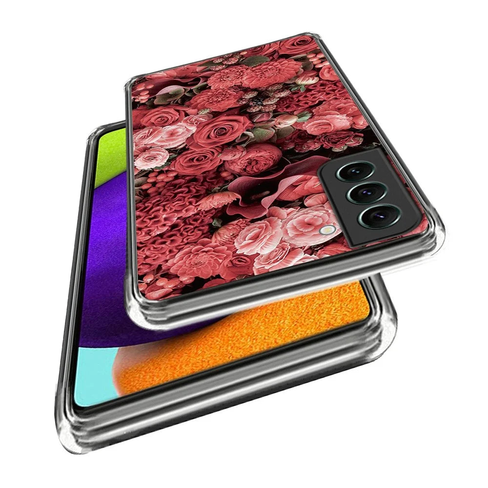 For Samsung Galaxy S23 Flexible TPU Phone Case Pattern Printing IMD Ultra Slim Protective Cover - Artless Million Flowers - 2