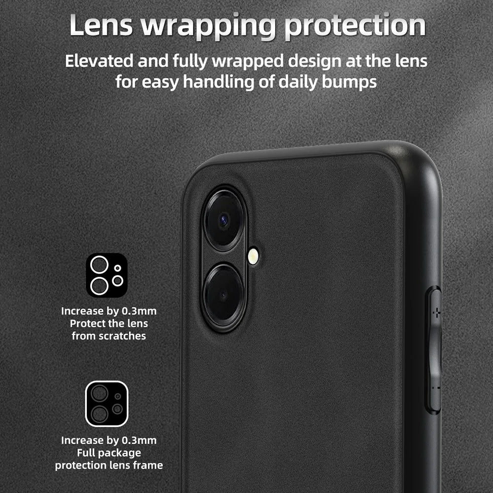 ANNYOJO For Samsung Galaxy A08 5G / A08 4G / A07 4G Case PU Leather + PC + TPU Anti Drop Phone Back Cover - Green - 3