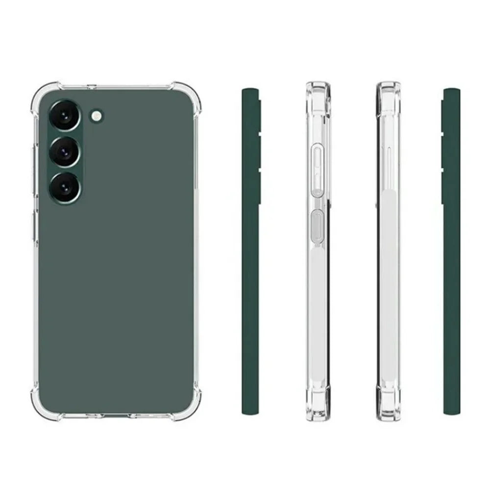 WANLONFENG For Samsung Galaxy S23+ Clear TPU Case  TM Series 2.0mm Phone Back Cover - Transparent - 6