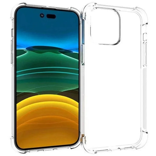 WANLONFENG For iPhone 14 Pro Max Back Cover  TM Series 2.0mm Clear TPU Phone Case (Big Lens Hole) - Transparent - 1