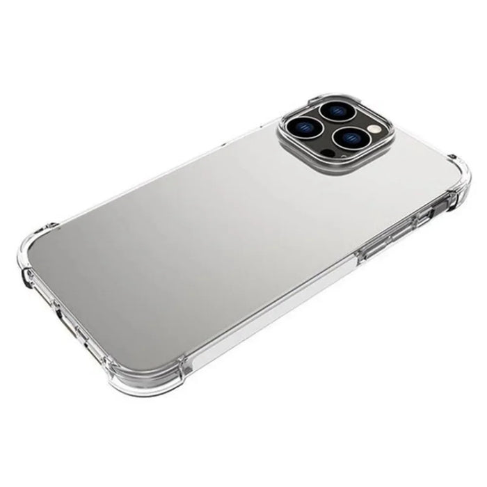 WANLONFENG For iPhone 14 Pro Max Back Cover  TM Series 2.0mm Clear TPU Phone Case (Big Lens Hole) - Transparent - 3