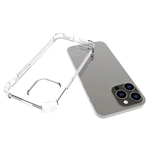 WANLONFENG For iPhone 12 Pro Max 6.7 inch Back Cover  TM Series 2.0mm Clear TPU Phone Case (Big Lens Hole) - Transparent - 2