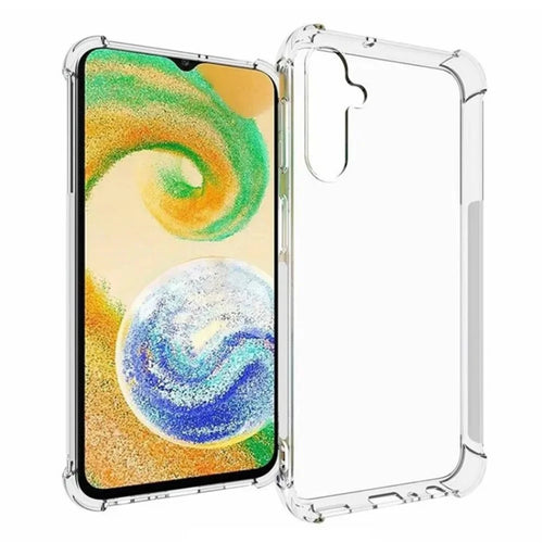 WANLONFENG For Samsung Galaxy A24 4G (162.1 x 77.6 x 8.3mm) Back Cover  TM Series 2.0mm Clear TPU Phone Case (Big Lens Hole) - Transparent - 1