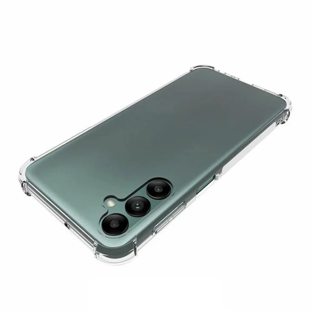 WANLONFENG For Samsung Galaxy A24 4G (162.1 x 77.6 x 8.3mm) Back Cover  TM Series 2.0mm Clear TPU Phone Case (Big Lens Hole) - Transparent - 5
