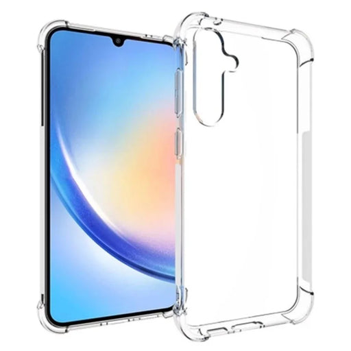 WANLONFENG For Samsung Galaxy S23 FE Back Cover  TM Series 2.0mm Clear TPU Phone Case (Big Lens Hole) - Transparent - 1