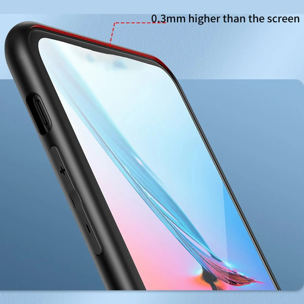 For Samsung Galaxy A08 5G / A08 4G / A07 4G Case Butterfly Pattern TPU + Tempered Glass Protective Phone Cover -  Colorful Butterfly - 3