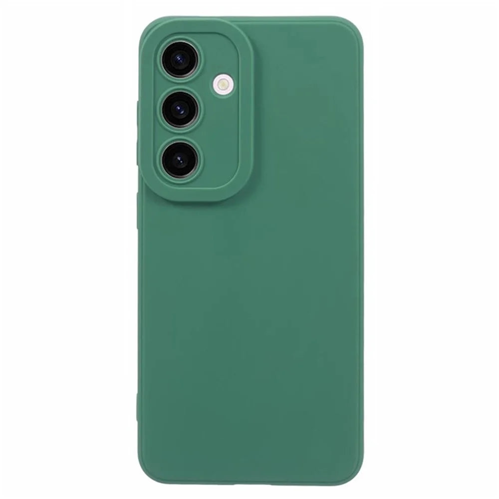 For Samsung Galaxy S25 Case Matte TPU Precise Cutout Phone Cover - Green - 1