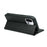 For OnePlus 13T 5G Wallet Case Magnetic Closing PU Leather Phone Cover with Wrist Strap - Black - 4
