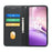 For Realme 14 5G Wallet Case Magnetic Closing PU Leather Phone Cover with Wrist Strap - Black - 2
