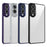 For Samsung Galaxy S25 Edge Case Matte Skin Touch Clear PC + TPU Shockproof Phone Back Cover - Blue - 7