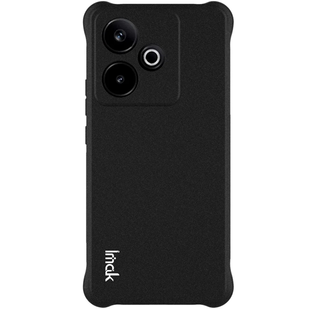 IMAK For Realme GT 7 5G / GT 7T 5G TPU Phone Cover Airbag Shockproof Protection - Matte Black - 5