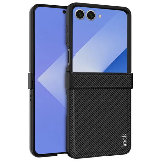 IMAK Ruiyi Series for Samsung Galaxy Z Flip7 5G Case Carbon Fiber Texture Leather + PC Phone Cover - 1