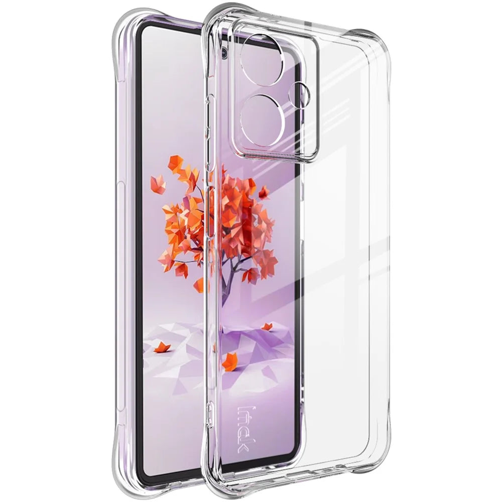 IMAK For HMD Crest 5G Case TPU Phone Cover Airbag Shockproof Protection - Transparent - 1