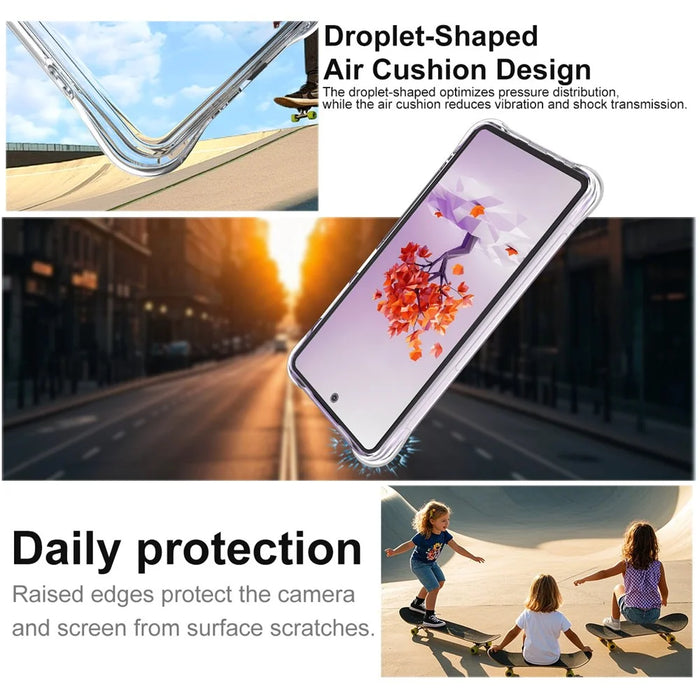 IMAK For HMD Crest 5G Case TPU Phone Cover Airbag Shockproof Protection - Transparent - 3