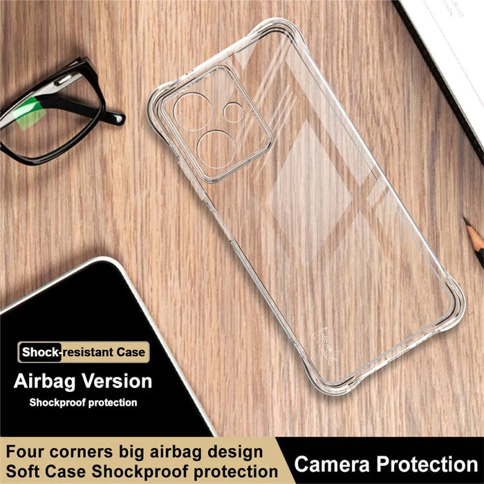 IMAK For HMD Crest 5G Case TPU Phone Cover Airbag Shockproof Protection - Transparent - 6