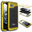 IP68 Waterproof Phone Case for iPhone 17e / 16e Metal + Silicone Cover with Screen Protector - Yellow - 1